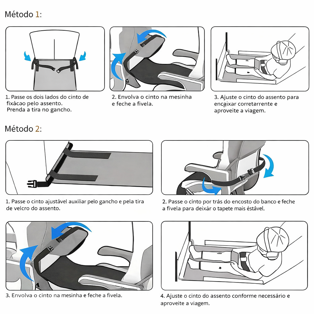 Extensor de assento para Viagens