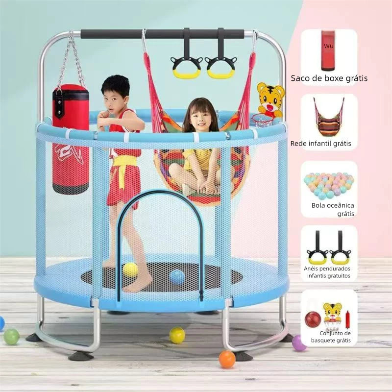 Equilíbrio Kids: Trampolim Infantil 5x1 - Desafie a Coordenação e Agilidade