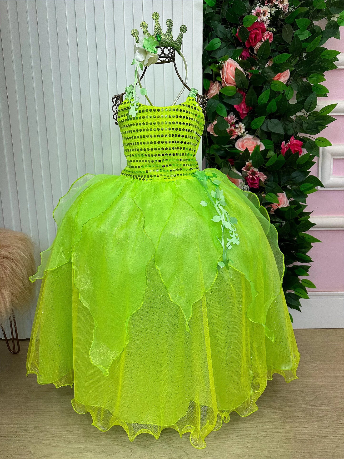 Vestido Luxo Tiana de 02 a 10 anos
