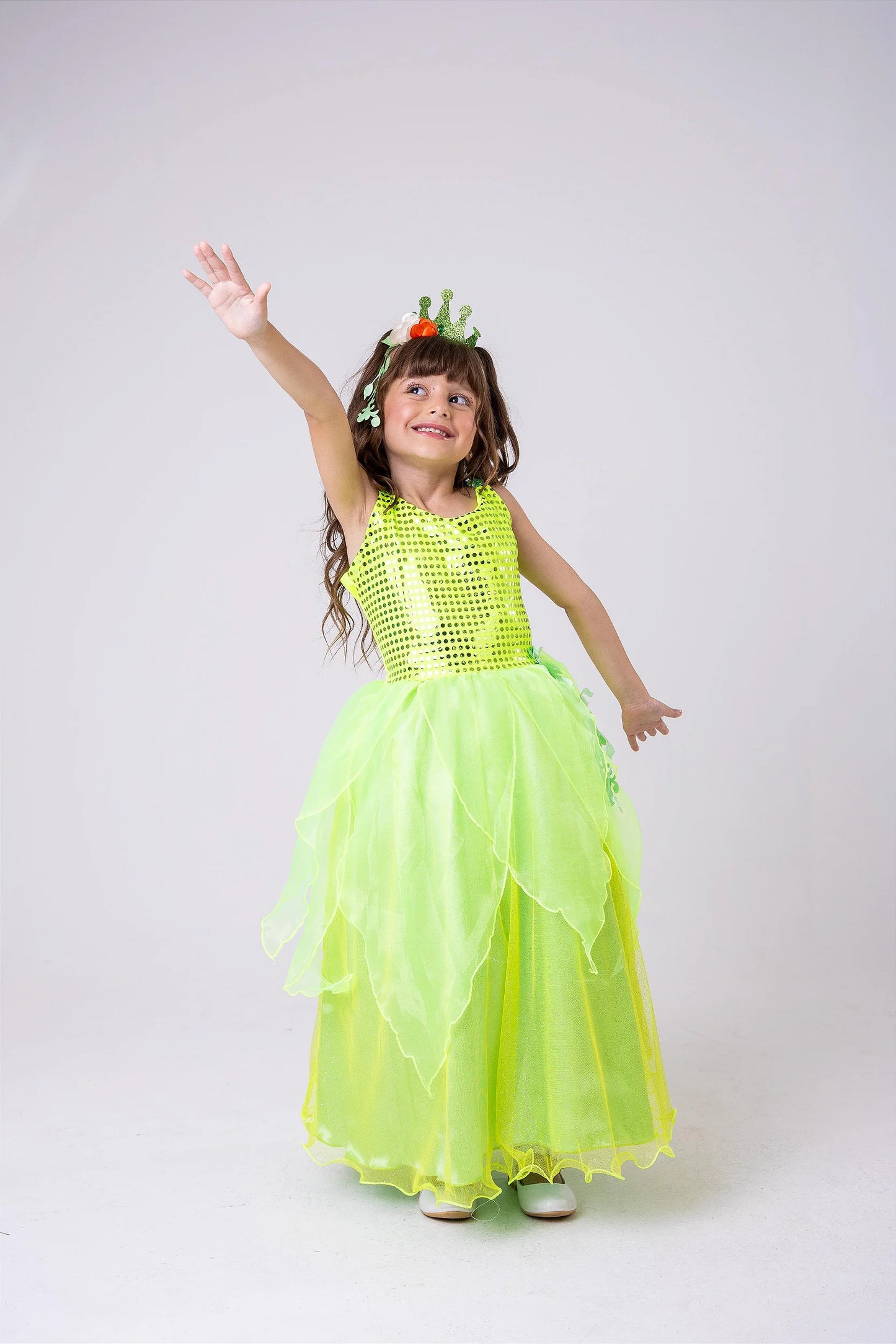 Vestido Luxo Tiana de 02 a 10 anos