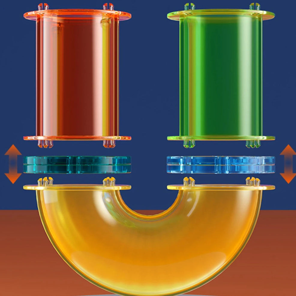 Peças magnéticas MagniPlay em diversas formas e cores, para estimular a imaginação das crianças.