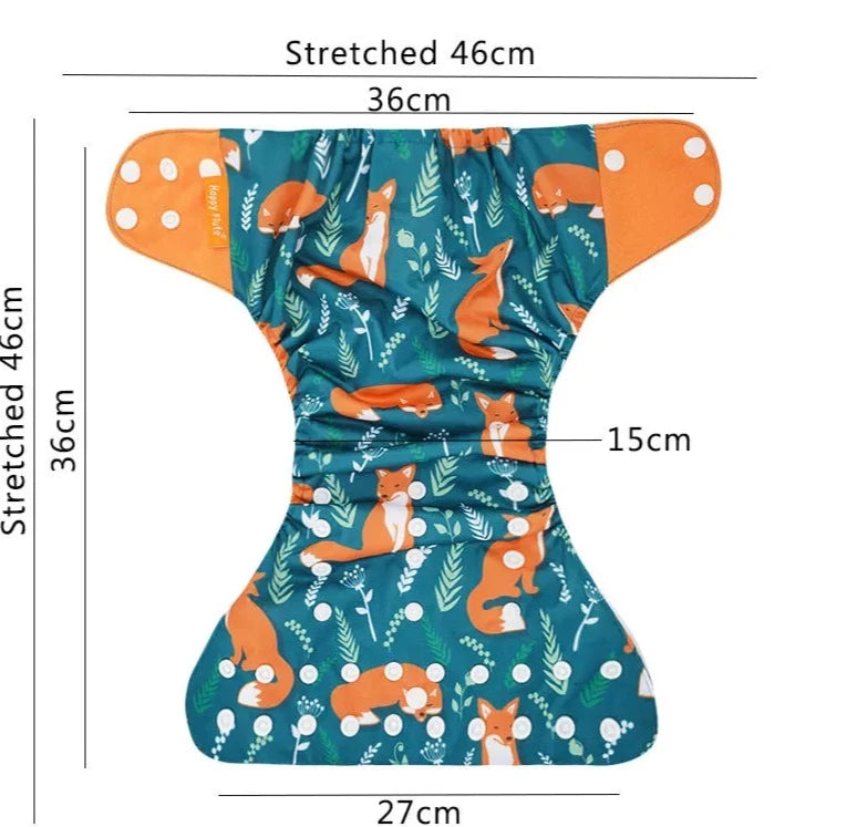 Fraldas Ecológicas para bebe de 3-15 Kg - Compre a fralda e ganhe o absorvente - Criatividade Materna