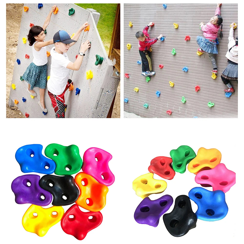 Kit Agarras de Escalada Infantil  Parede de Escalada para Crianças  Desenvolvimento Motor Infantil  Brincadeira Vertical para Crianças  Aventura em Casa  Estímulo ao Crescimento Ativo  Playground Vertical para Crianças  Kit de Agarras para Parede  Atividade Lúdica e Educativa  Escalada Segura para Crianças  Diversão e Desenvolvimento  Habilidades Motoras na Infância  Parede de Escalada Divertida