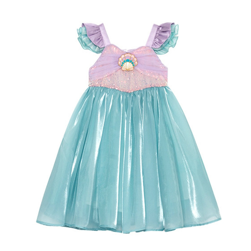 Vestido Infantil Sereia de 2 a 8 anos - Criatividade Materna