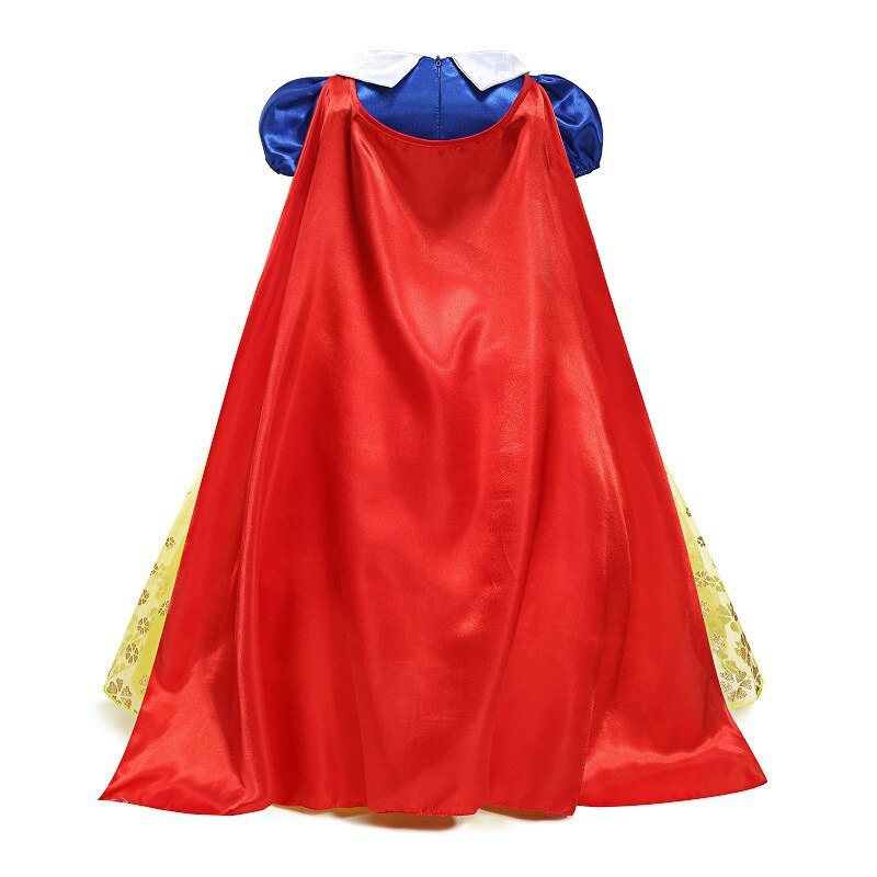 Vestido Fantasia Branca de Neve Tamanho de 3 a 10 anos