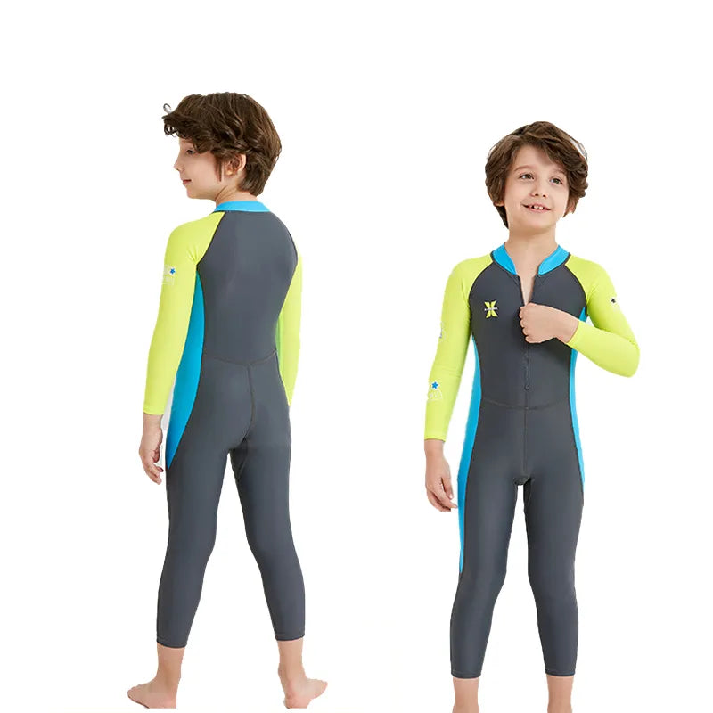 Macacão Infantil Aquatico Longo para Meninos em Lycra Resistente