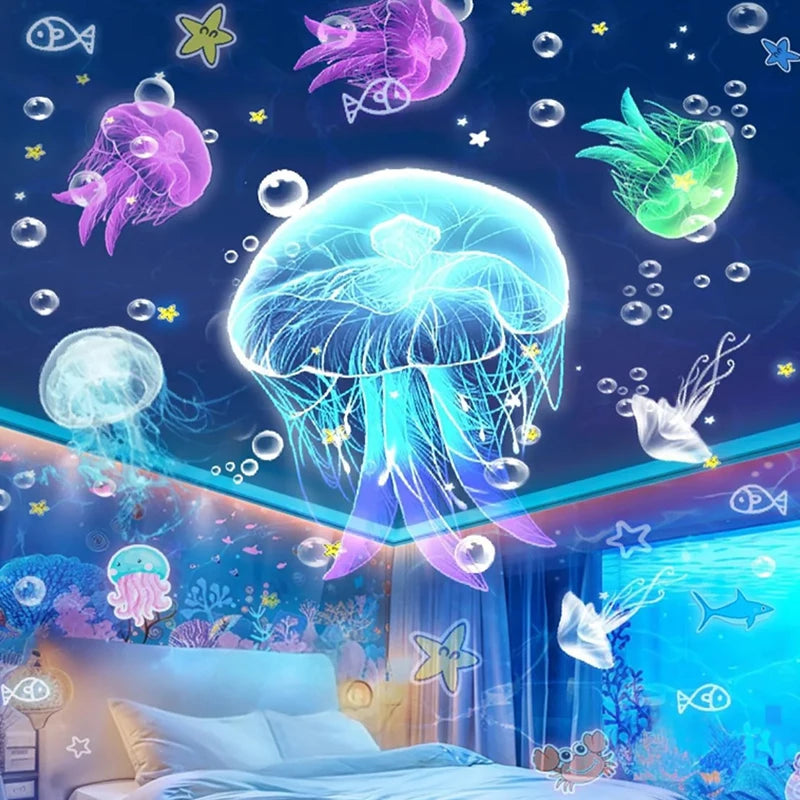 Projetor Noite Mágica – Luz Calmante com Estrelas para Quarto Infantil
