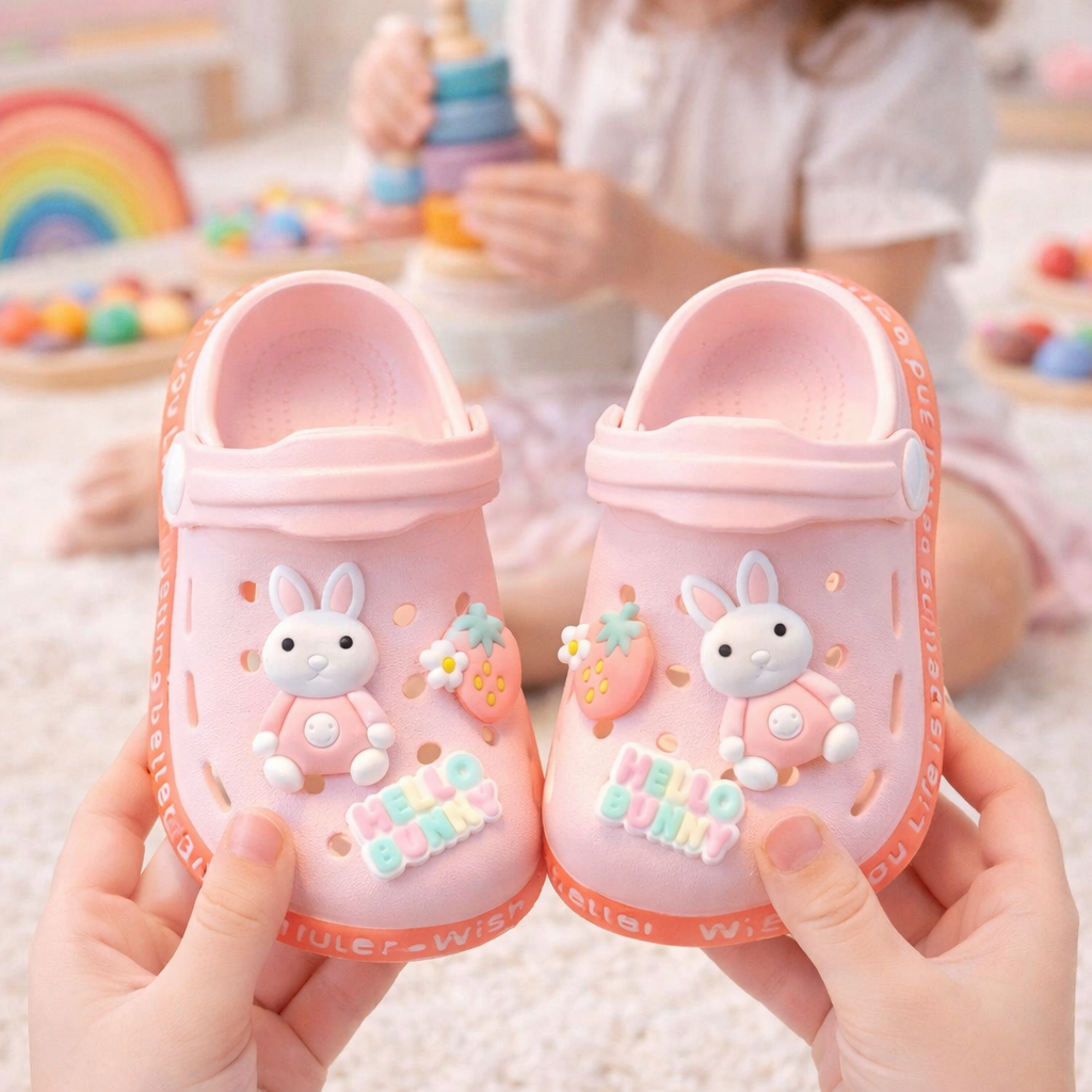 Sandália Infantil Hello Baby – Leve, Confortável e Antiderrapante