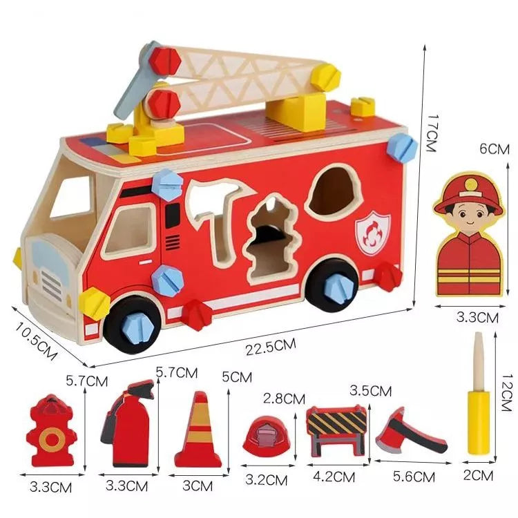 caminhão de bombeiro de madeira, brinquedo montessori, brinquedo educativo, caminhão para montar, brinquedo de madeira infantil, brinquedo diy infantil, brinquedo coordenação motora, brinquedo para menino, brinquedo para menina, caminhão bombeiro infantil, brinquedo educativo 3 anos, brinquedo de montar, presente infantil, brinquedo pedagógico, brinquedo montessori madeira