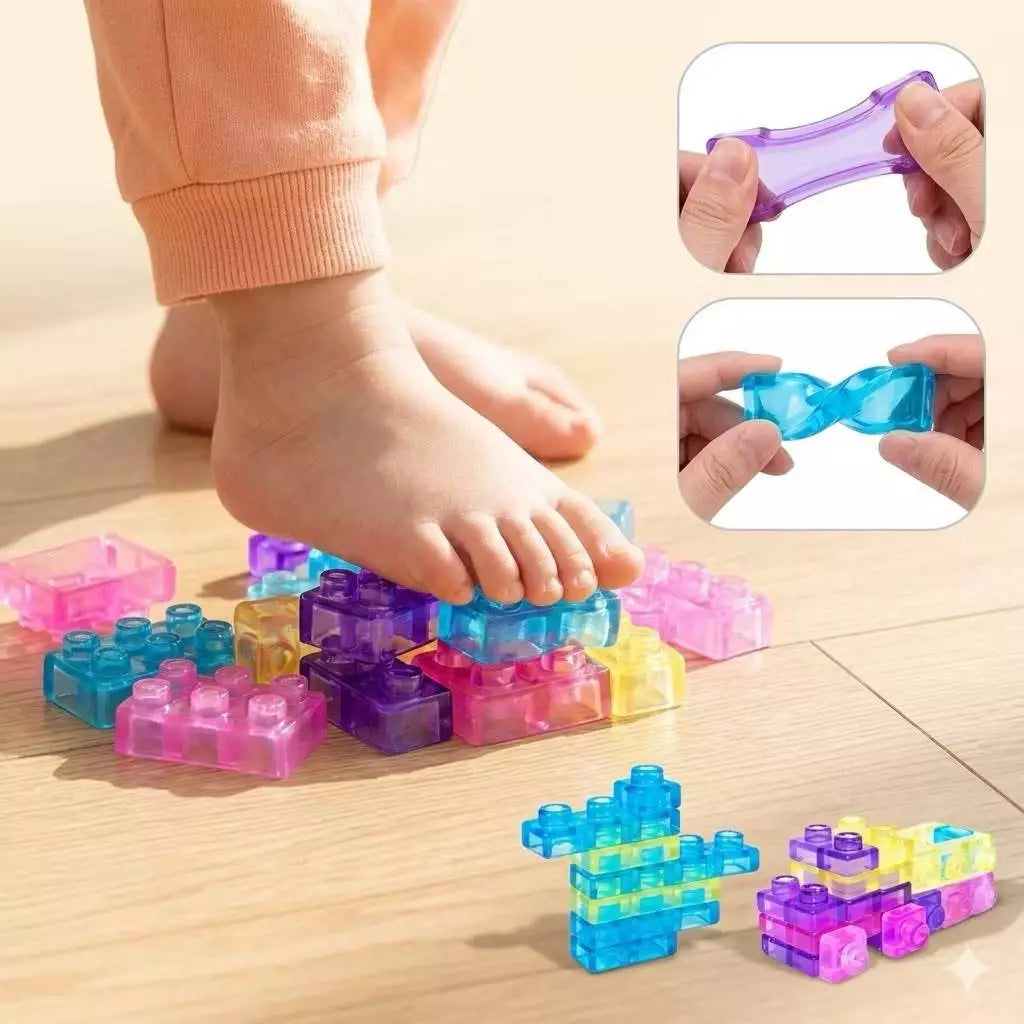 Kit de Blocos de Montar Squishy 40 Peças – Brinquedo Educativo Infantil