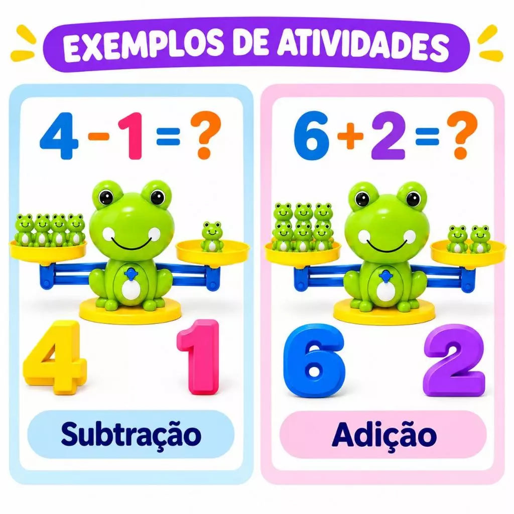 Balança Divertida Sapo - Brinquedo Educativo