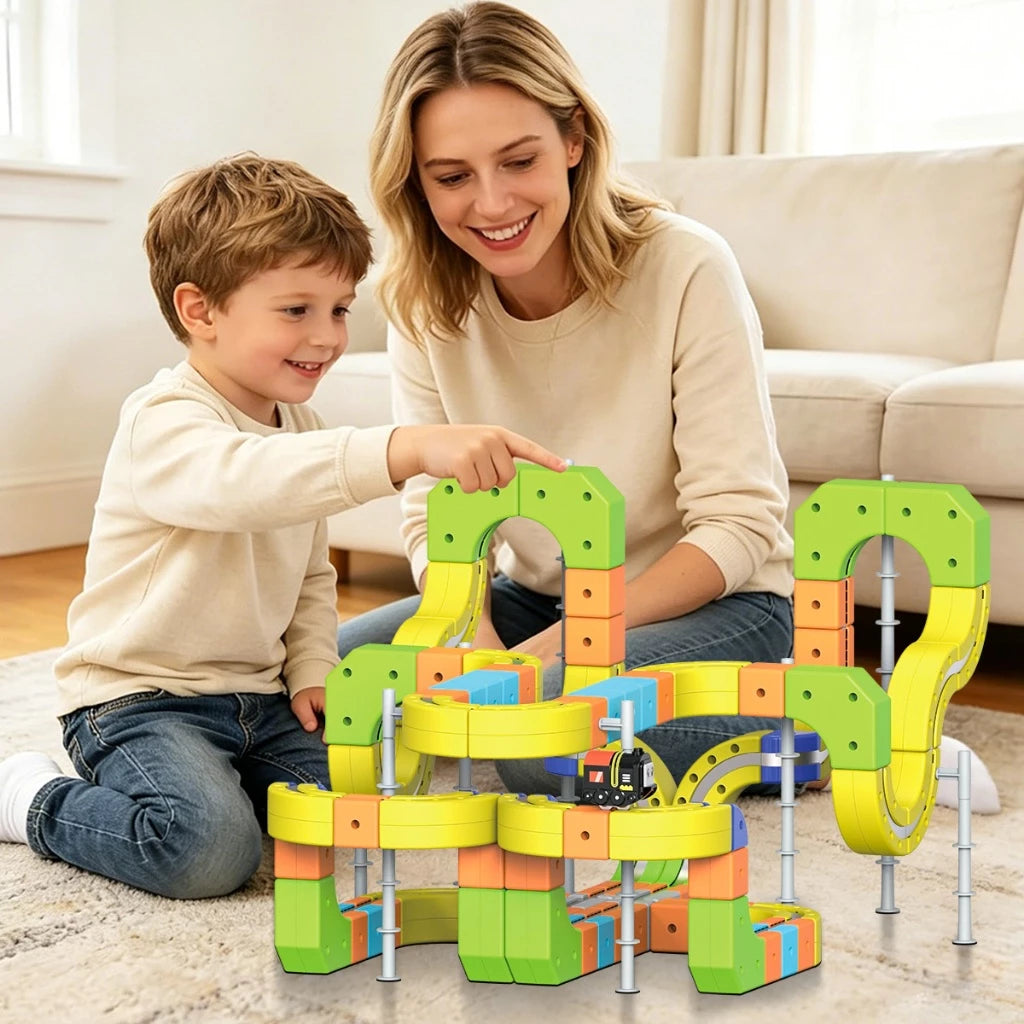 Carro Magnético Infantil com Pista 3D