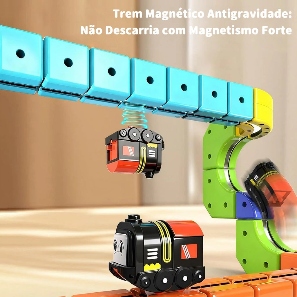 Carro Magnético Infantil com Pista 3D
