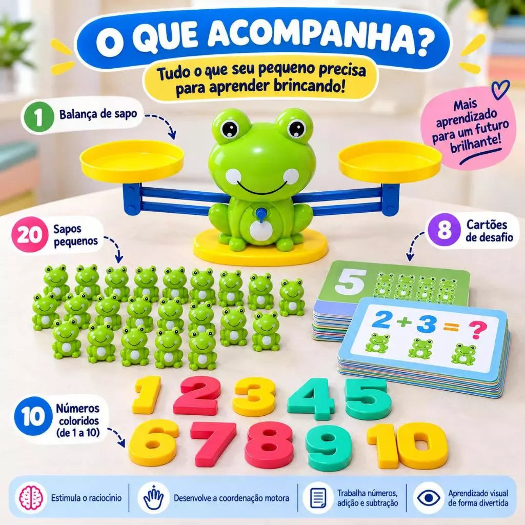 Balança Divertida Sapo - Brinquedo Educativo