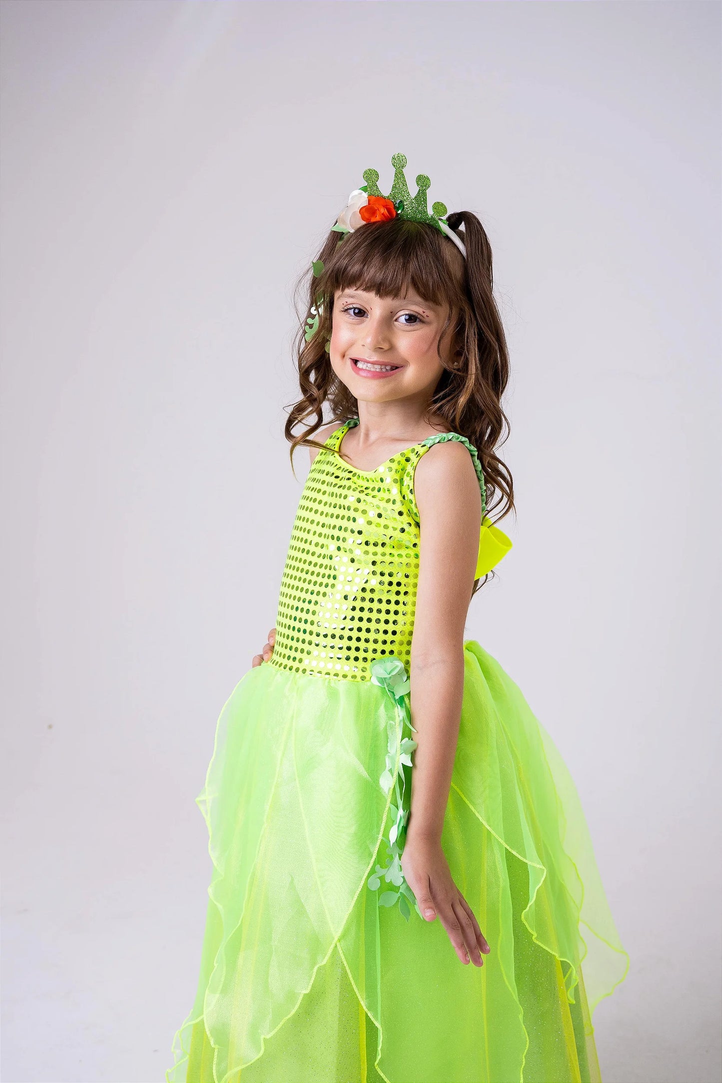 Vestido Luxo Tiana de 02 a 10 anos