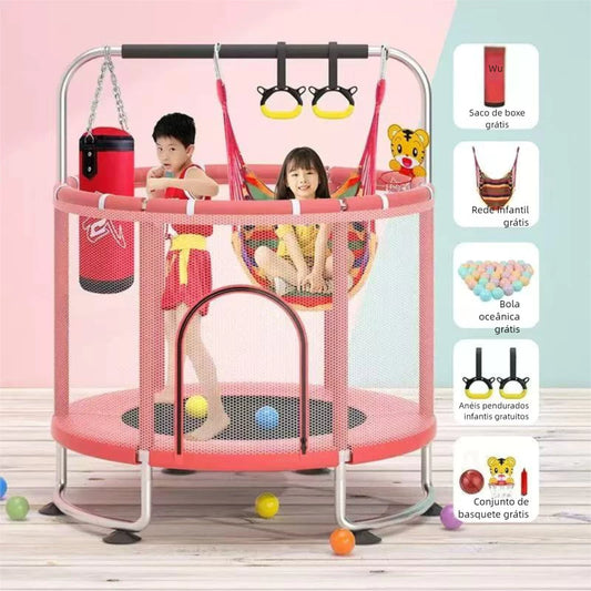 Equilíbrio Kids: Trampolim Infantil 5x1 - Desafie a Coordenação e Agilidade