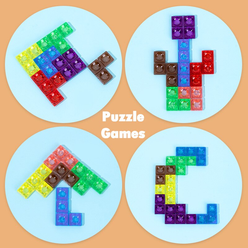 Puzzle Blocos Colorido Criatividade Materna - Criatividade Materna